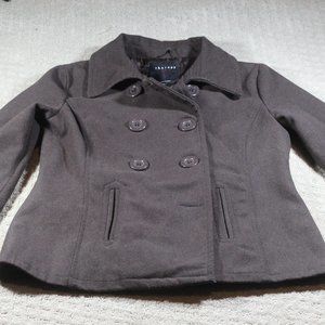 Therapy Size XL Wool Blend Brown Pea Coat